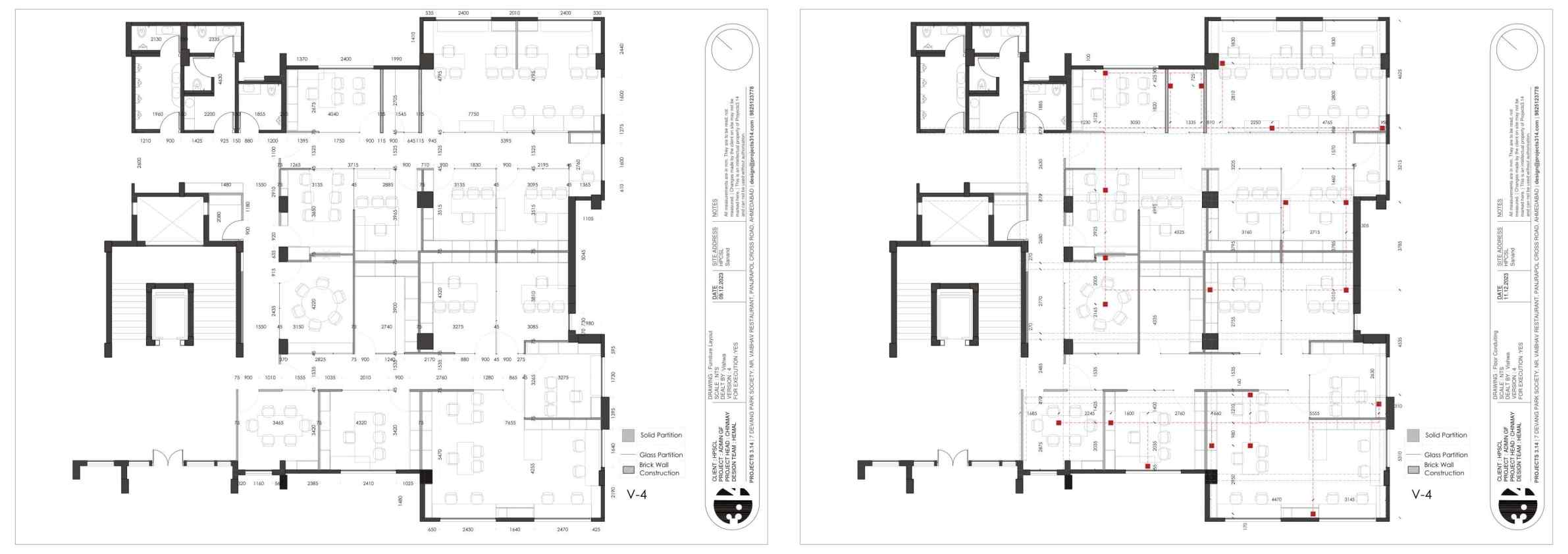 Furniture layout and electrical layout