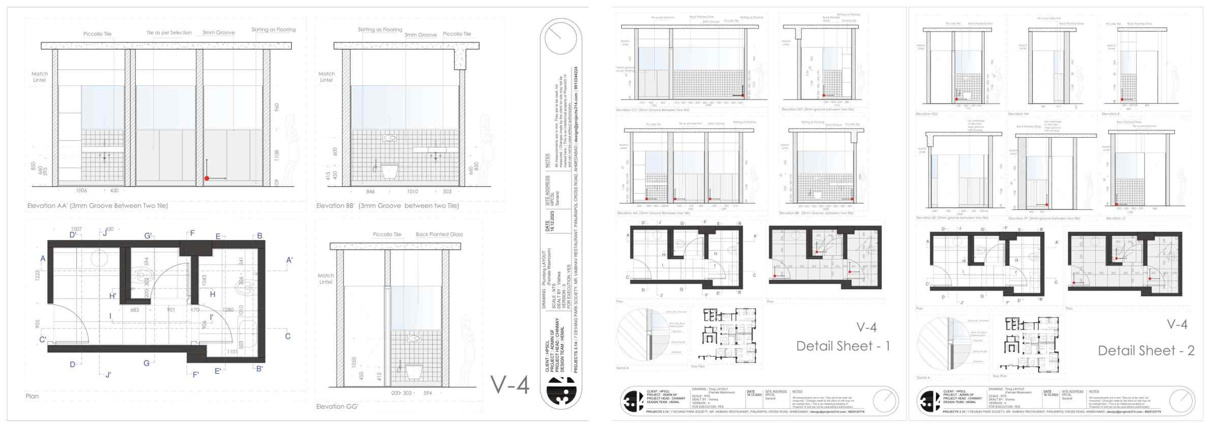 Detail sheets